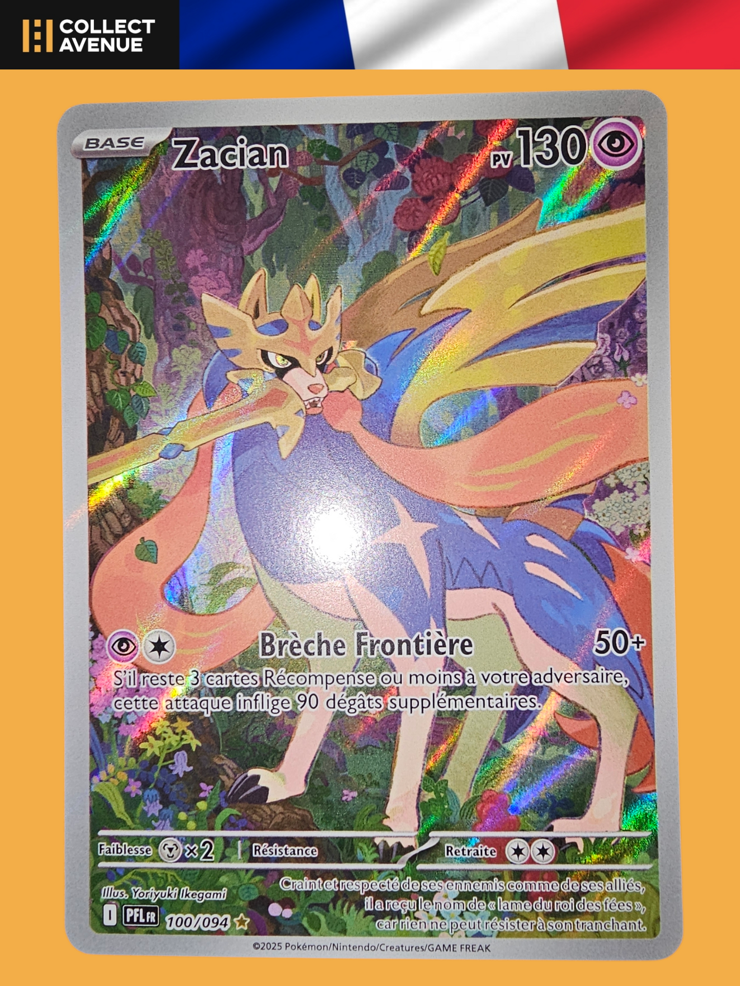 🚦Carte Pokémon Zacian 100/094 FR🚦