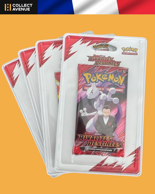 🚦 Pokémon - Artset de 4 Boosters sous Blisters Plastique - Rivalités Destinées - EV10 FR🚦