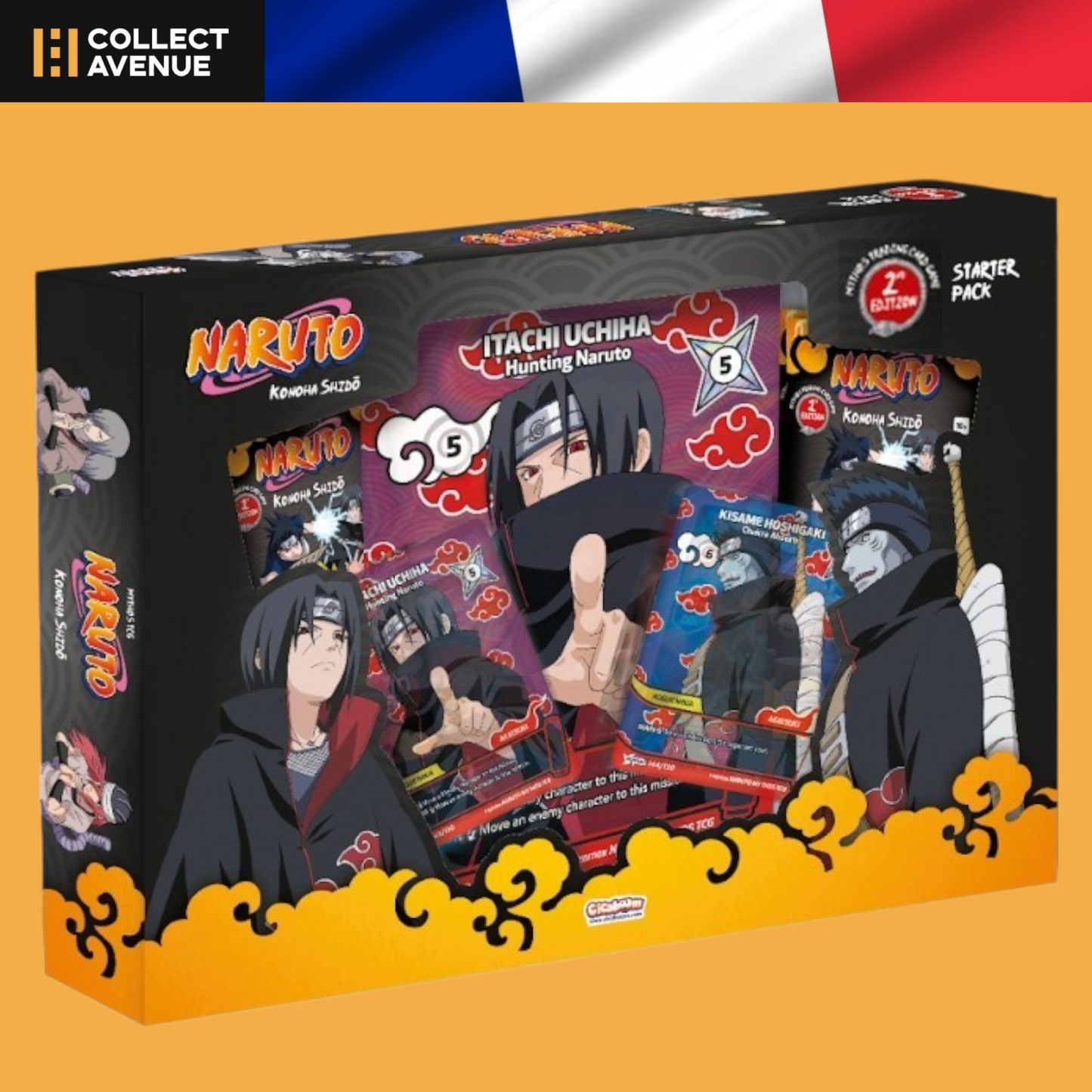 🚦Précommande - Naruto Mythos TCG Konoha Shidō 2e Édition - Starter Pack Itachi & Kisame - FR🚦