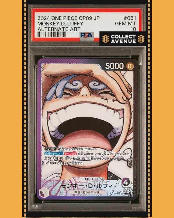 One Piece - Monkey D. Luffy OP09-061 Leader Alt Art - PSA 10 - Version Japonaise