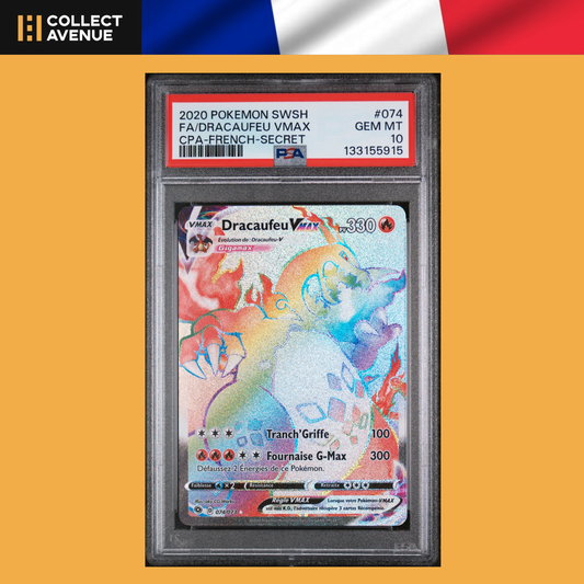 Pokémon - Dracaufeu Vmax 074/073 La Voie du Maître - PSA 10 - Version Française
