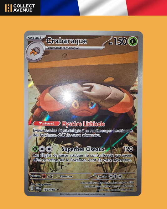 🚦Carte Pokémon Crabaraque 186/182 FR🚦