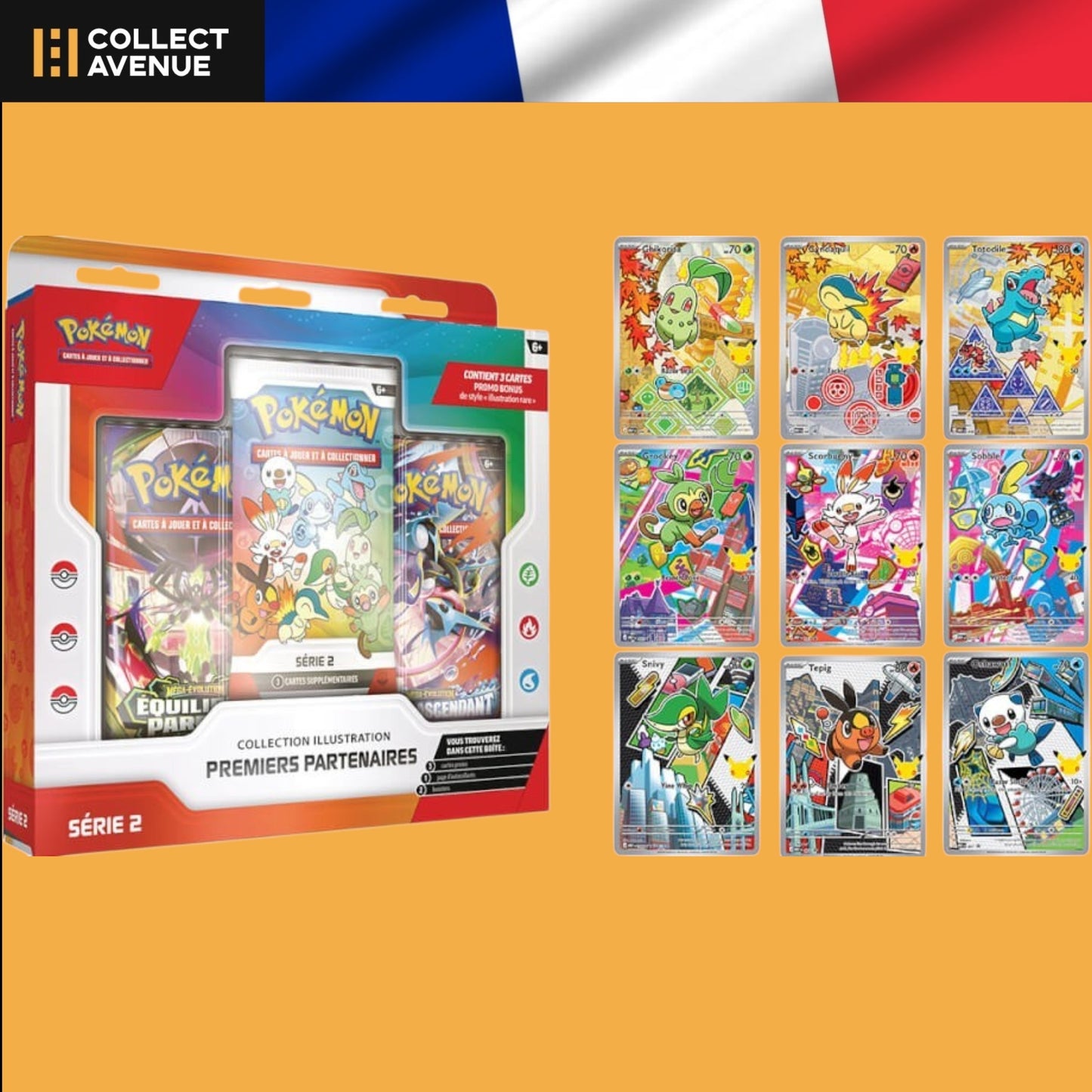 🚦Précommande - Pokémon - Coffret Collection Illustration – Premiers Partenaires Série 2 – 30 Ans - FR🚦