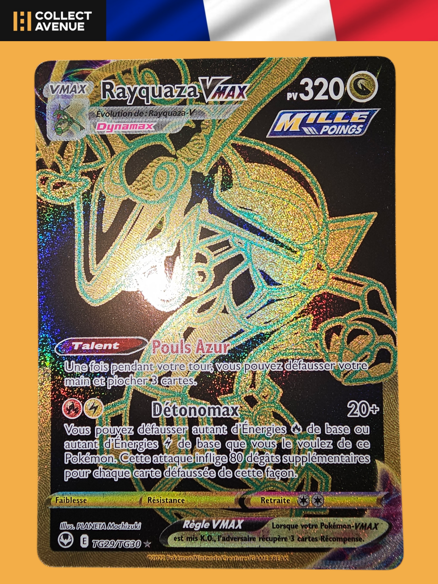 🚦Carte Pokémon Rayquaza Vmax TG29/TG30 FR🚦