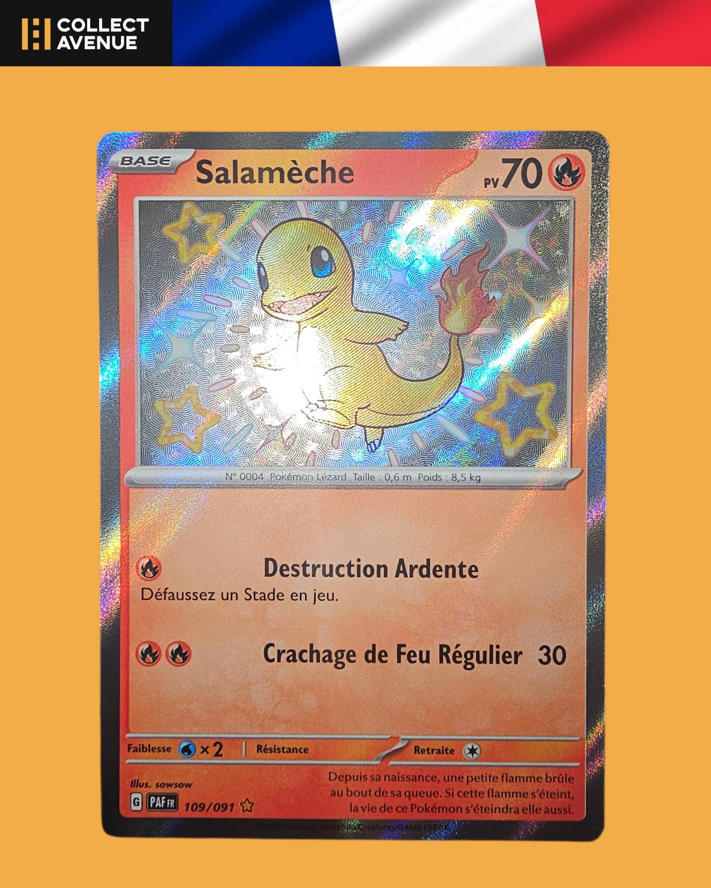 🚦Carte Pokémon Salamèche 109/091 FR🚦