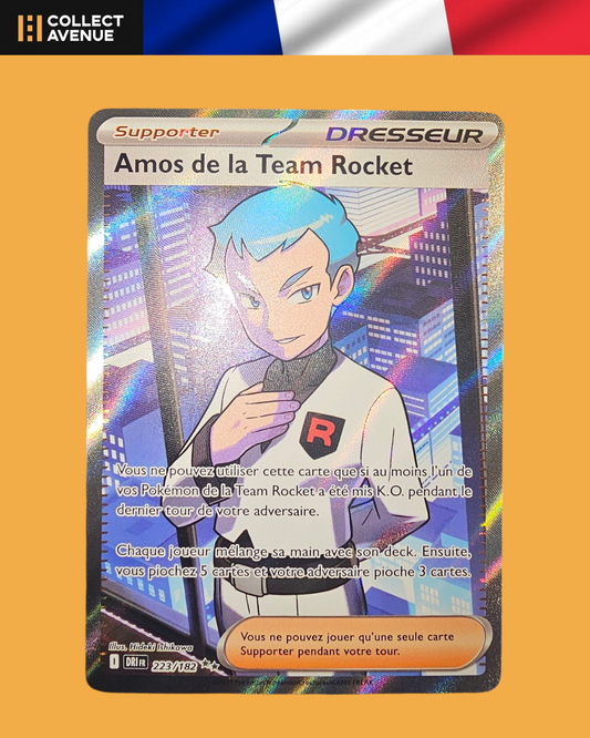 🚦Carte Pokémon Amos de la Team Rocket Dresseur FA 223/182 FR🚦