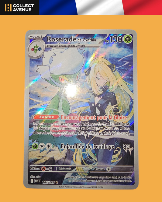 🚦Carte Pokémon Roserade de Cynthia 184/182 FR🚦