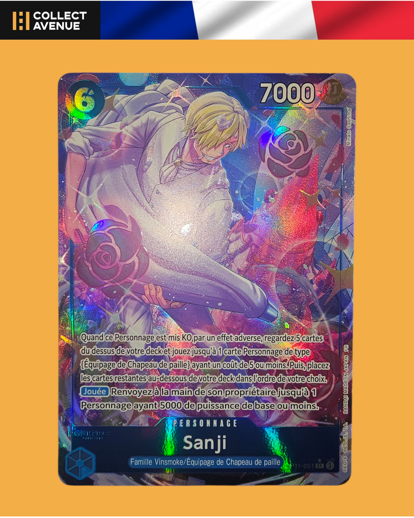 ☠️🚦One Piece Sanji OP11-051 SR FR🚦☠️