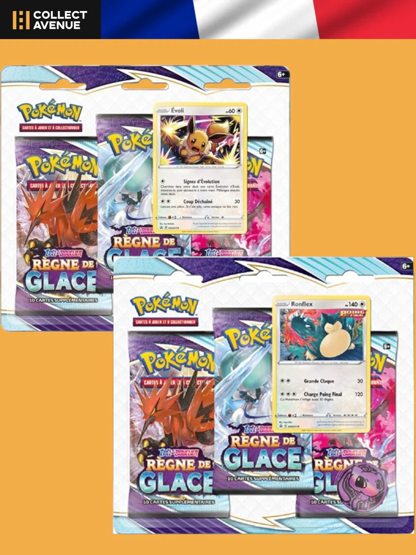 🚦Pokémon - Duo Tripacks Règne de Glace - EB06 FR🚦 (les deux illustrations)