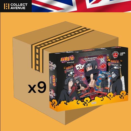 Naruto Mythos TCG Konoha Shidō 2e Édition - Case x9 Coffrets Starter Pack Itachi & Kisame - Version Anglaise [US]