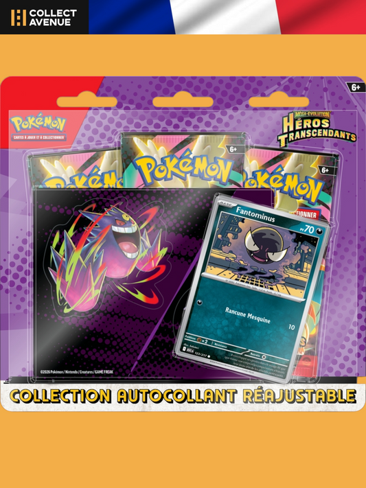 🚦Pokémon - Tripack – Fantominus – Héros Transcendants – ME2.5 - FR🚦