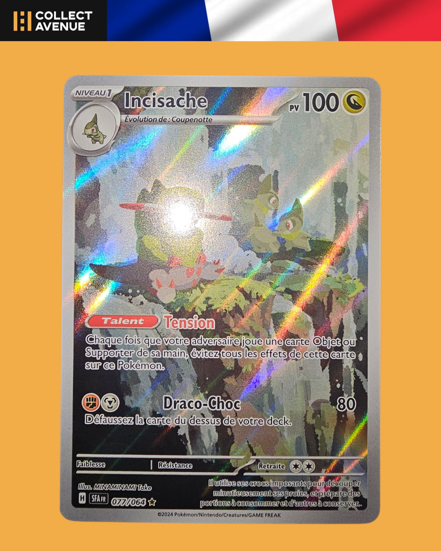 🚦Carte Pokémon Incisache 077/064 FR🚦