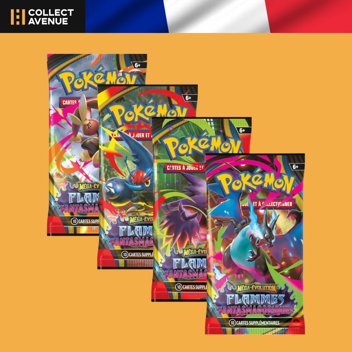 🚦Pokémon - Booster à l'unité - Flammes Fantasmagoriques ME02 FR🚦