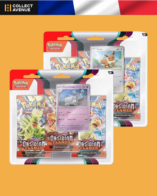 🚦Pokémon - Tripack - EV03 Flammes Obsidiennes FR🚦 Illustration Aléatoire