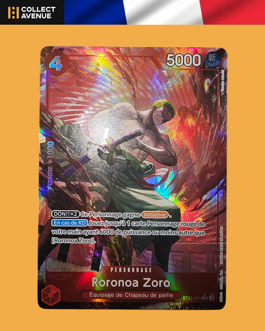 ☠️🚦One Piece Roronoa Zoro ST21-015 SR Deck GEAR 5 FR🚦☠️