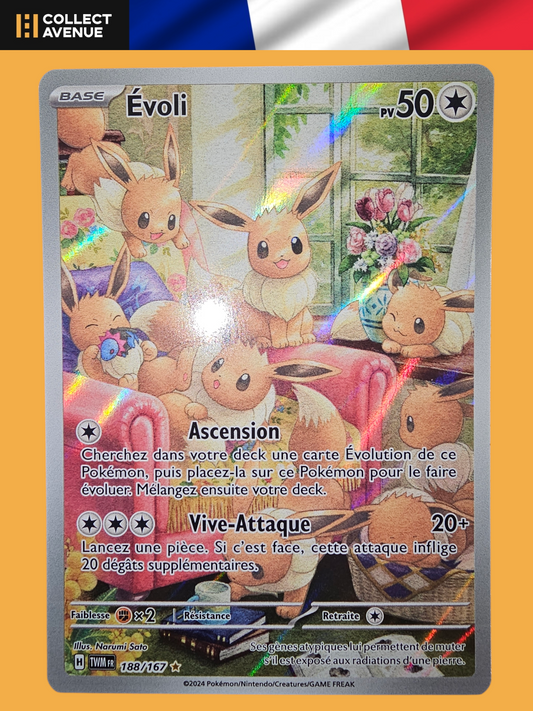 🚦Carte Pokémon Évoli 188/167 FR🚦
