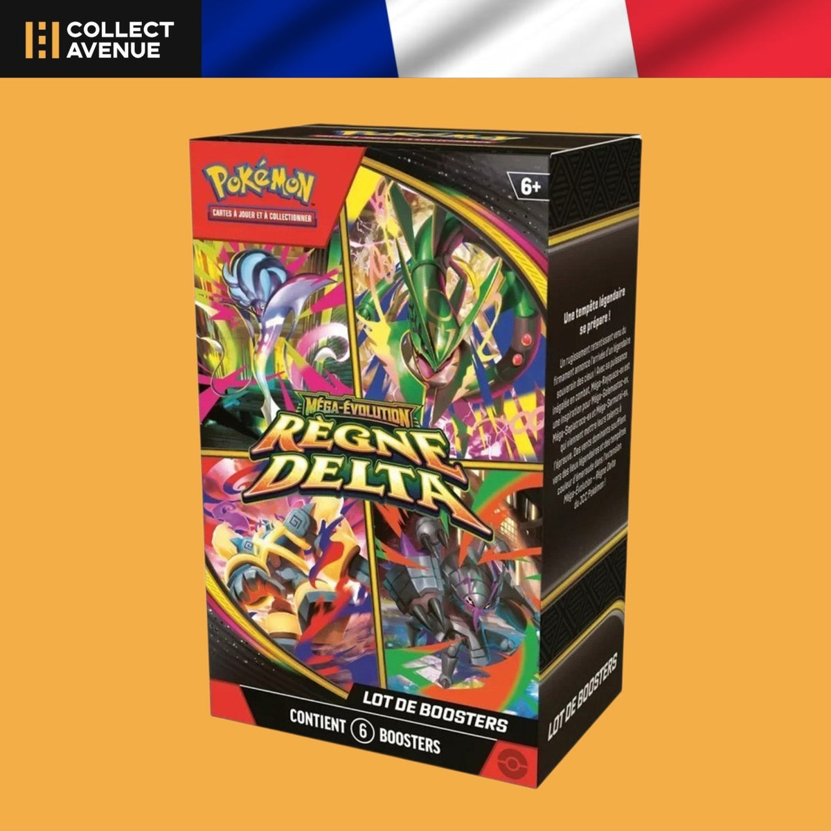 Bundle 6 boosters Pokémon Règne Delta ME06 version française