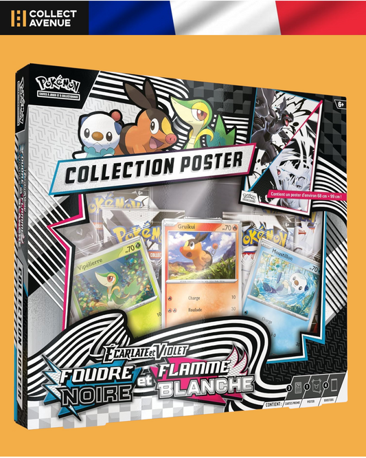 🚦Pokémon - Coffret Poster - Foudre Noire et Flamme Blanche EV10.5 FR🚦