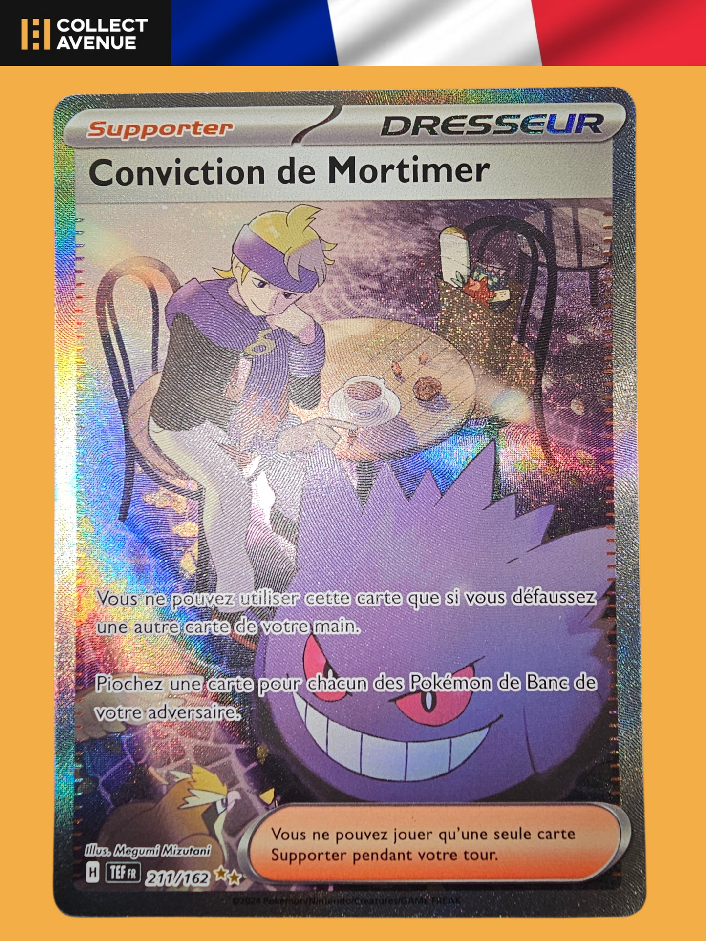 🚦Carte Pokémon Conviction de Mortimer 211/162 FR🚦